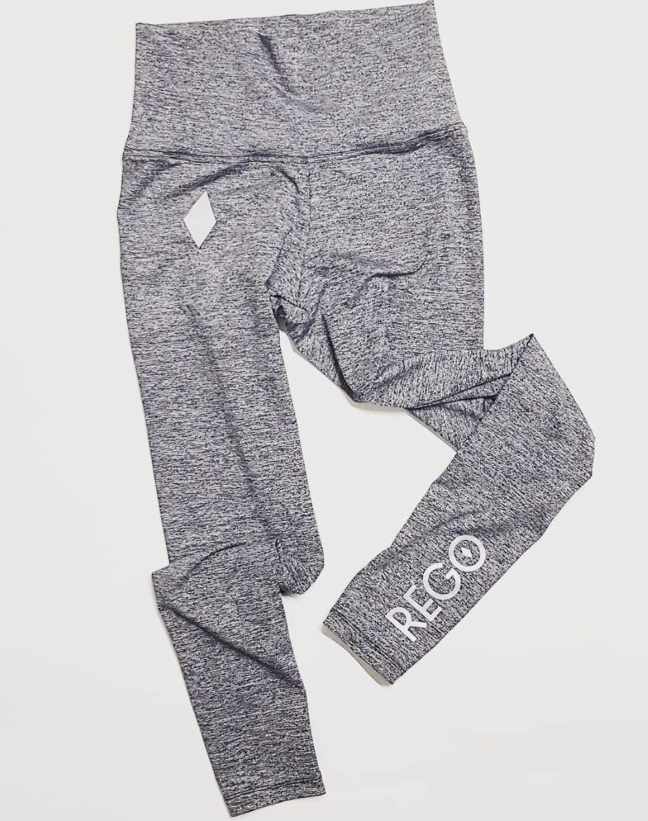 Malla double high waist Gris Jaspe