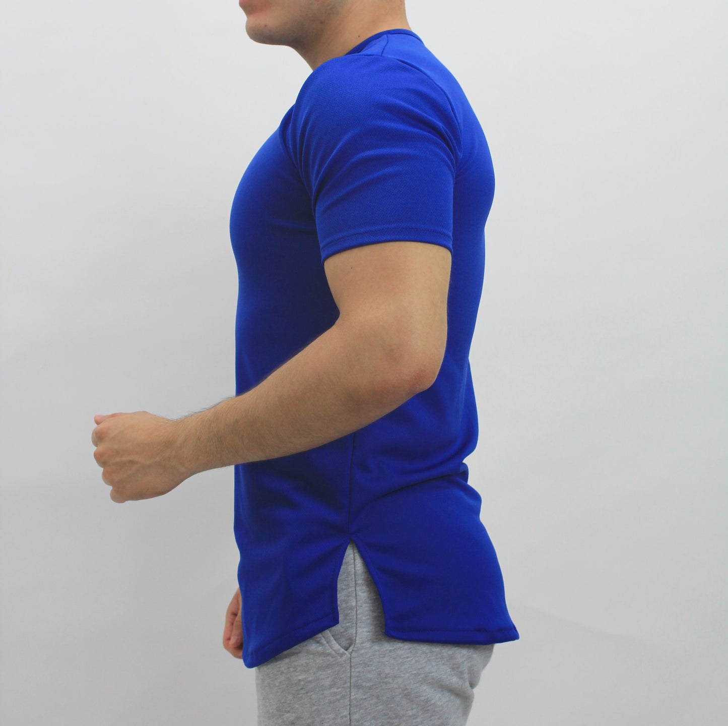 Playera con mangas azul