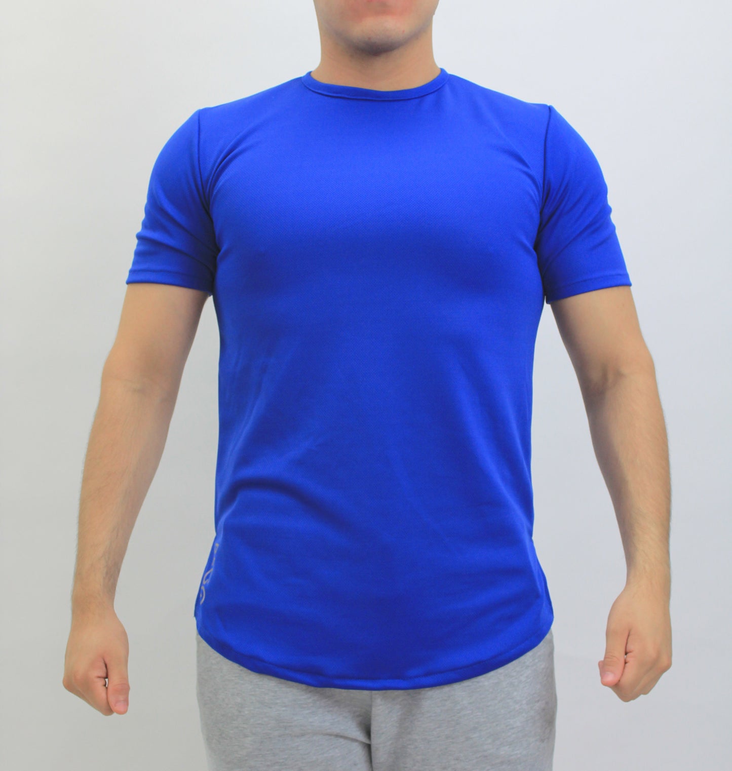 Playera con mangas azul