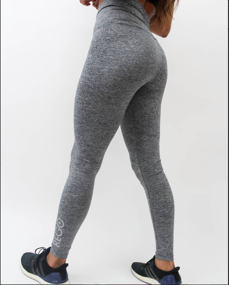 Malla double high waist Gris Jaspe