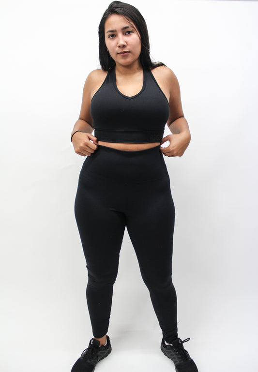 Kit Top + Malla double high waist